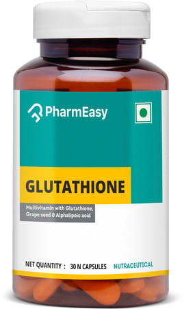 Pharmeasy Glutathione - Promotes Healthy Skin - Reverses Signs Of Ageing - Bottle Of 30