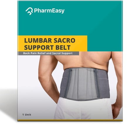 Pharmeasy Lumbar Sacro Support Belt- Back Pain Relief And Sacral Support