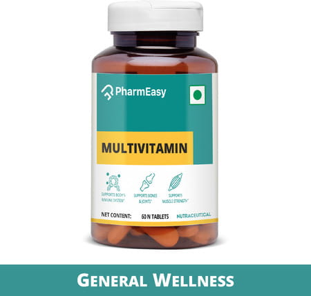 Pharmeasy Multivitamin Multimineral - Immunity Booster - Complete Nutrition - Bottle Of 60