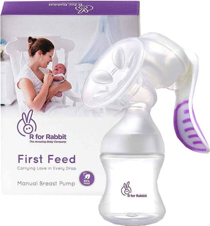 R For Rabbit First Feed Breast Pump - Purple - 1 Unit