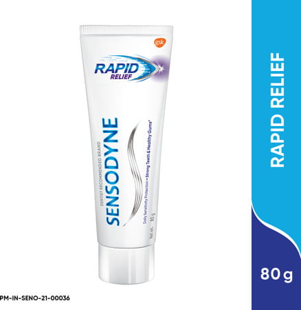 Sensodyne Sensitive Rapid Relief Toothpaste Tube Of 80 G