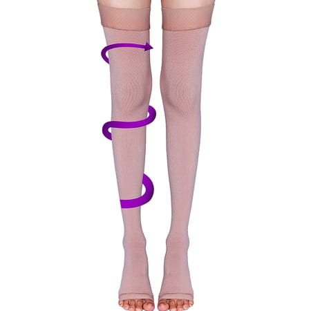 Sorgen Royale Soft Class I Compression Stockings Thigh Length (Large)