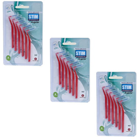 Stim Interdental Angular Iso - 2 Proxa Brush Narrow Gaps (Pack Of 3)