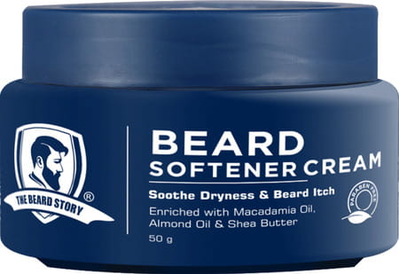 The Beard Story Beard Softener Cream With Shea Butter, Almond Oil For Dryness, Soothe Beard Itch 50g