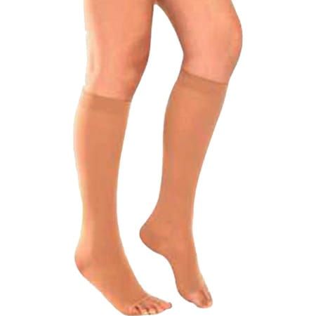 Tynor Medical Compression Stocking Knee High Class 2 (Pair) Beige Large Pack Of 2