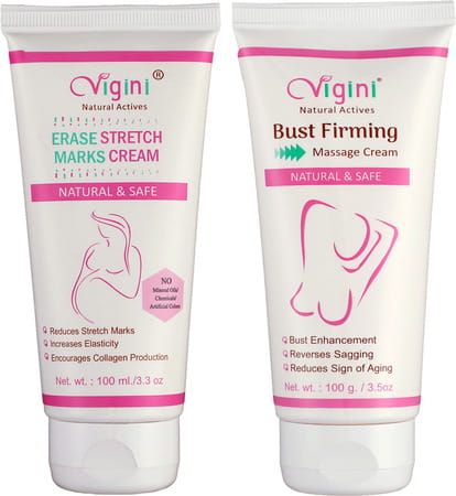 Vigini Erase Stretch Marks Removal Cream & Bust Firming Massage Cream 200ml