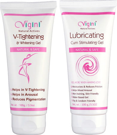 Vigini Intimate Vaginal V Whitening Tightening Gel + Cum Stimulating Gel 200ml