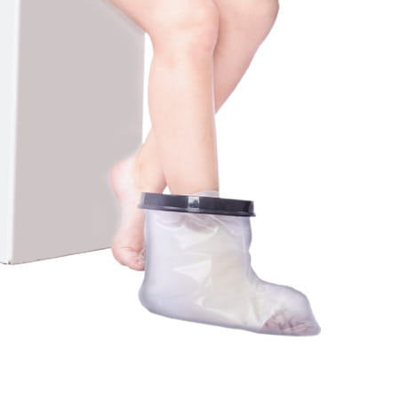 Vissco Cast Cover - Leg (Upto Ankle)| Protects Water Exposure During Bath & Shower (Grey)