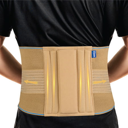 Vissco Sacro Lumbar Belt |Back Support For The Spine|Pain Solution For Back & Abdomen-Medium(Beige)