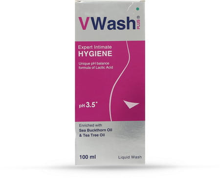 Vwash Plus Intimate Wash Bottle Of 100 Ml