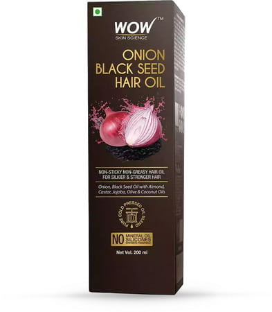 Wow Skin Science Onion Black Seed Hair Oil-200 Ml